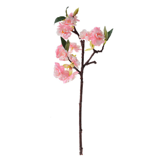 Clayre & Eef | Decoratie tak met bloemen Roze Wit 16x8x38 cm | 6PL0316