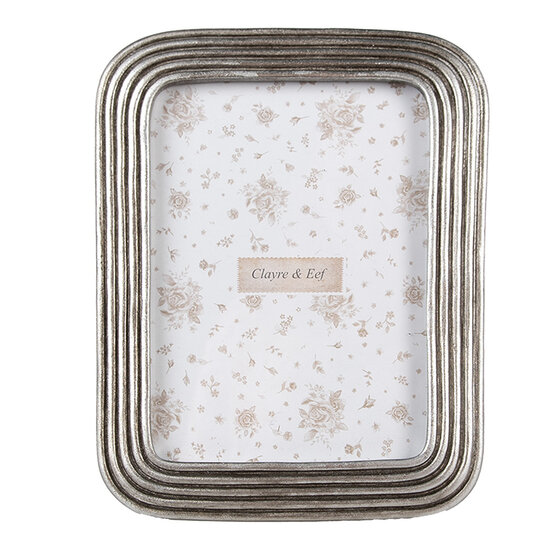 Clayre & Eef | Fotolijst Zilverkleurig 15x2x20 cm / 10x15 cm | 2F1168