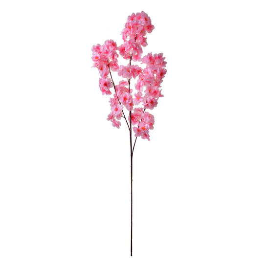 Clayre & Eef | Decoratie tak met bloemen Roze 20x10x106 cm | 5PL0076