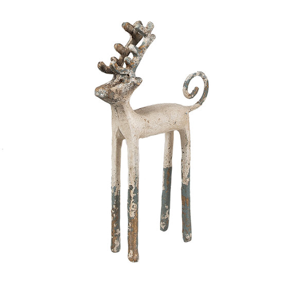 Clayre & Eef | Decoratie Hert Beige Bruin 16x5x25 cm | 6Y5660