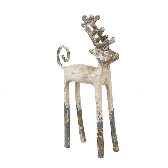 Clayre & Eef | Decoratie Hert Beige Bruin 16x5x25 cm | 6Y5660