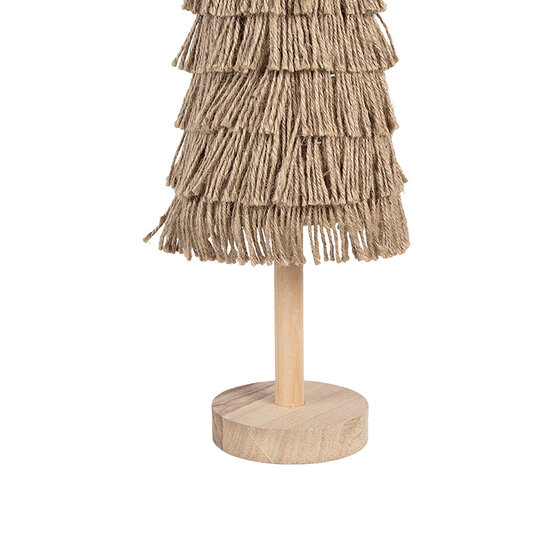 Clayre & Eef | Kerstdecoratie Kerstboom Bruin ø 14x42 cm | 65869