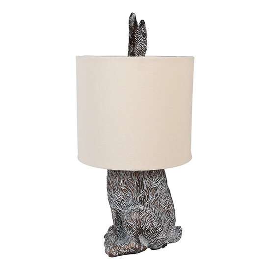 Clayre &amp; Eef   | Tafellamp Konijn Bruin Beige &oslash; 20x43 cm E27/max 1x60W | 6LMC0099VBE