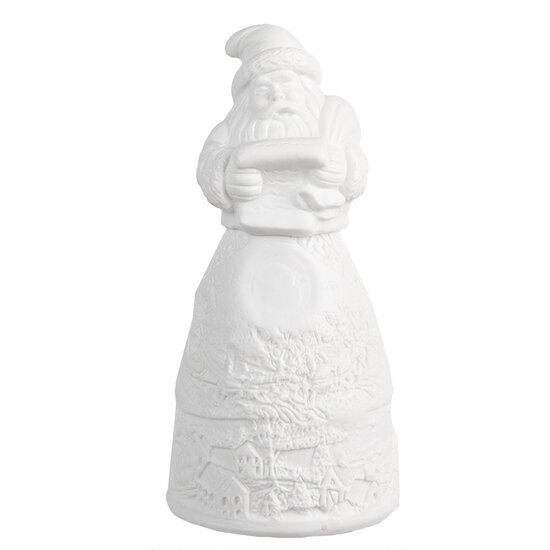 Clayre & Eef | Kerstdecoratie Kerstman met LED Wit ø 5x11 cm | 6CE1749