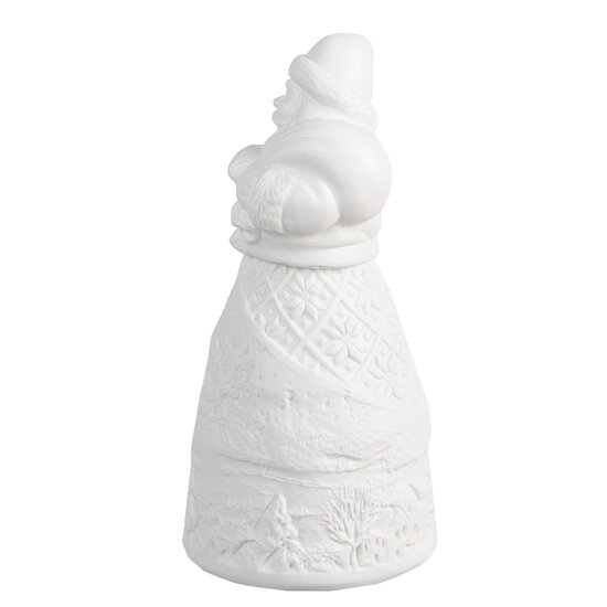 Clayre & Eef | Kerstdecoratie Kerstman met LED Wit ø 5x11 cm | 6CE1749