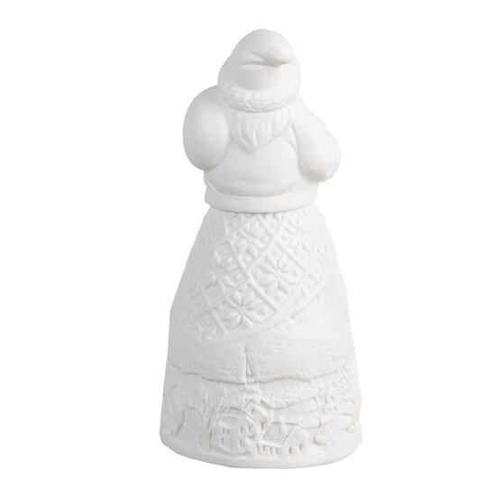 Clayre & Eef | Kerstdecoratie Kerstman met LED Wit ø 5x11 cm | 6CE1749