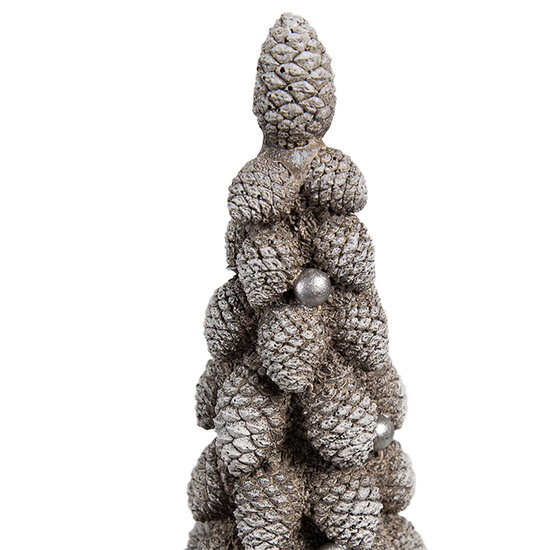 Clayre & Eef | Decoratie Boom Bruin Wit ø 8x24 cm | 6PR4297