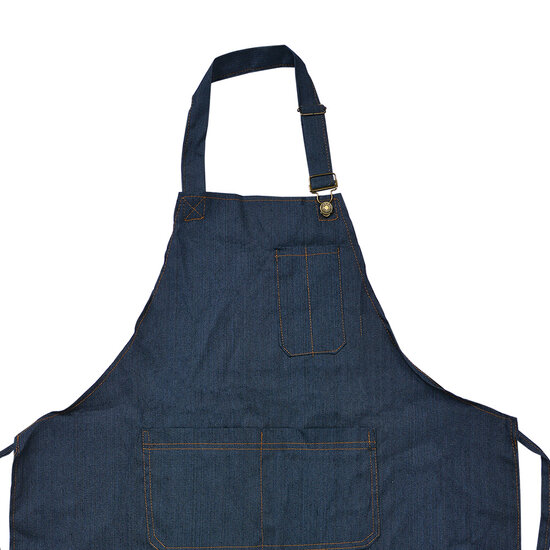 Clayre & Eef | Keukenschort Blauw 77x68 cm | KT041.042
