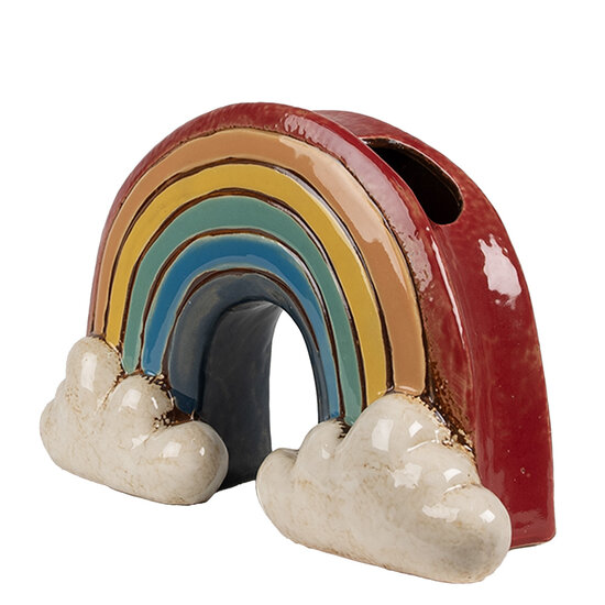 Clayre & Eef | Bloempot Binnen Rood Meerkleurig 26x9x16 cm | 6CE1865