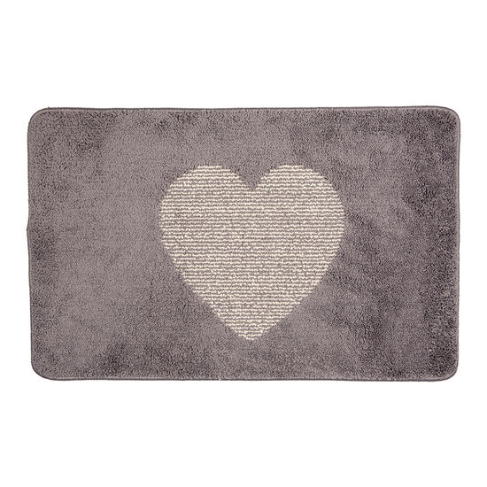 Clayre & Eef | Badmat Grijs 78x48x1 cm | BM0008G