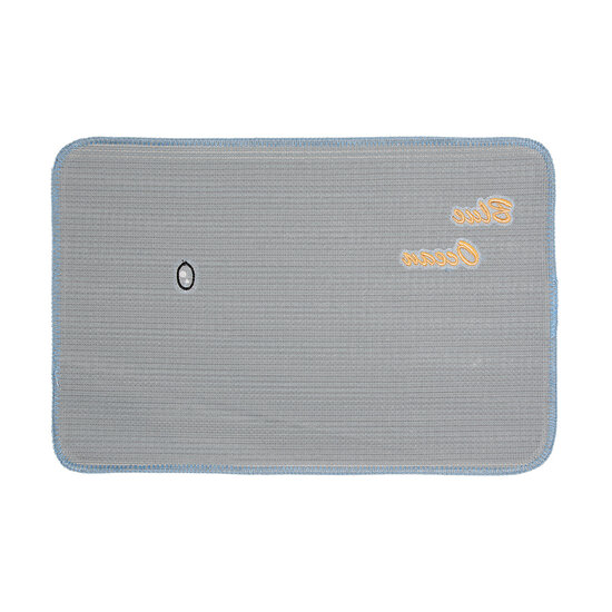 Clayre & Eef | Badmat Blauw Grijs 58x38x1 cm | BM0011