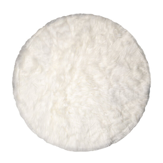 Clayre & Eef | Vloerkleed Wit ø 100x3 cm | KT080.065