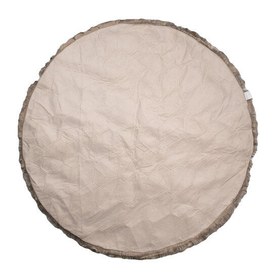 Clayre & Eef | Vloerkleed Bruin Zwart ø 100x3 cm | KT080.066