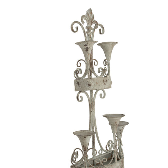 Clayre & Eef | Wandkandelaar Groen Grijs 44x21x144 cm | 5Y1276