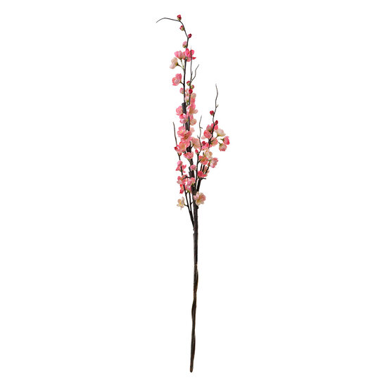 Clayre & Eef | Decoratie tak met bloemen Roze 7x7x115 cm | 5PL0110P