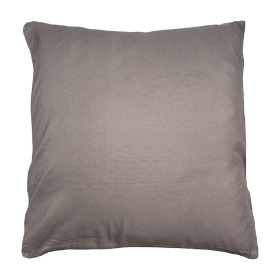 Clayre & Eef | Kussenhoes Wit Grijs 50x50 cm | Q207.030