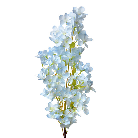 Clayre & Eef | Decoratie tak met bloemen Blauw Groen 15x8x100 cm | 5PL0117BL