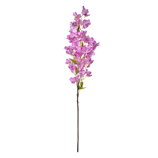 Clayre & Eef | Decoratie tak met bloemen Paars Groen 15x8x100 cm | 5PL0117F