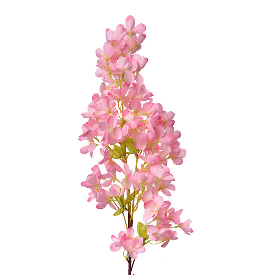Clayre & Eef | Decoratie tak met bloemen Roze Groen 15x8x100 cm | 5PL0117P