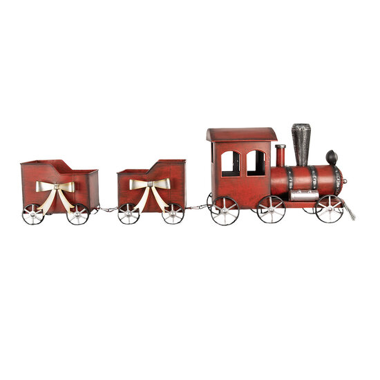 Clayre & Eef | Decoratie Trein Rood 94x18x28 cm | 6Y5632