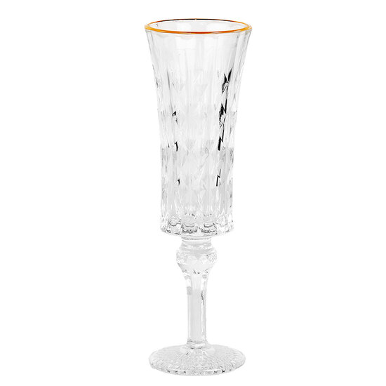 Clayre &amp; Eef   | Champagneglas Transparant &oslash; 6x20 cm / 100 ml | 6GL5011