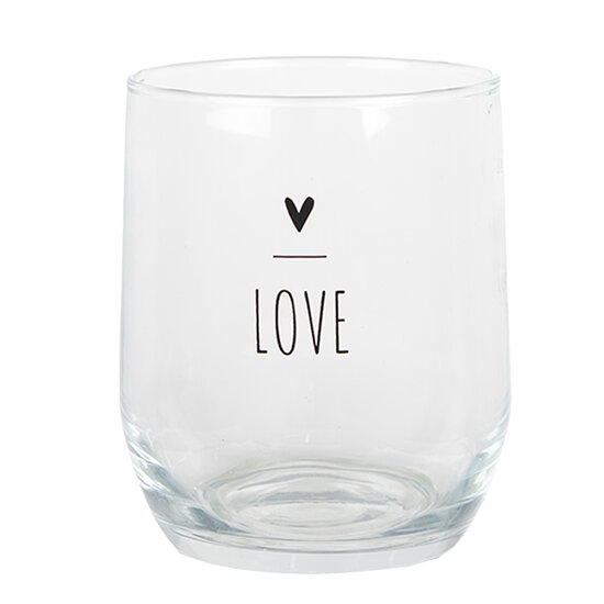 Clayre & Eef | Waterglas Trasparant ø 8x9 cm / 300 ml | BHSGL0004