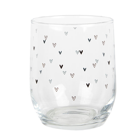 Clayre & Eef | Waterglas Trasparant ø 8x9 cm / 300 ml | BHSGL0005