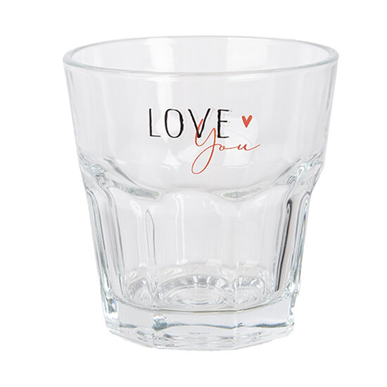 Clayre & Eef | Waterglas Transparant ø 8x8 cm / 150 ml | BHSGL0012