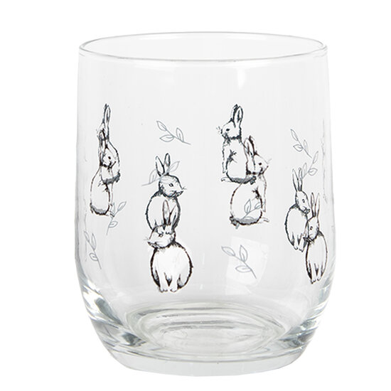 Clayre & Eef | Waterglas Trasparant ø 8x9 cm / 300 ml | BNSGL0002