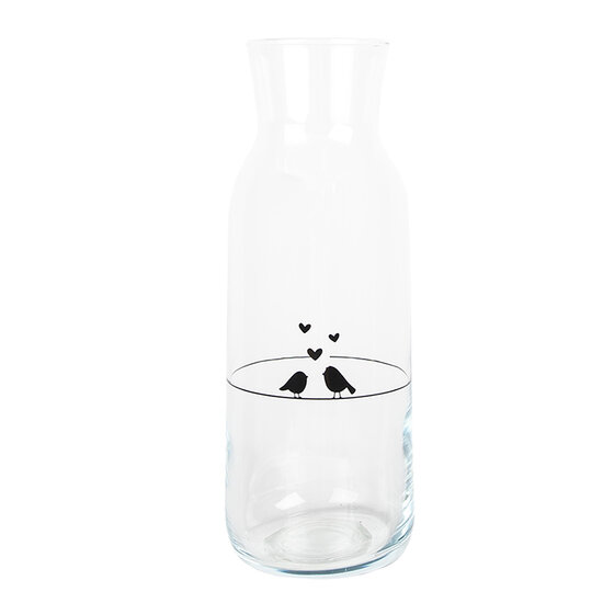 Clayre & Eef | Karaf Transparant ø 9x25 cm / 1000 ml | LBSGL0013