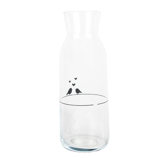 Clayre & Eef | Karaf Transparant ø 9x25 cm / 1000 ml | LBSGL0013