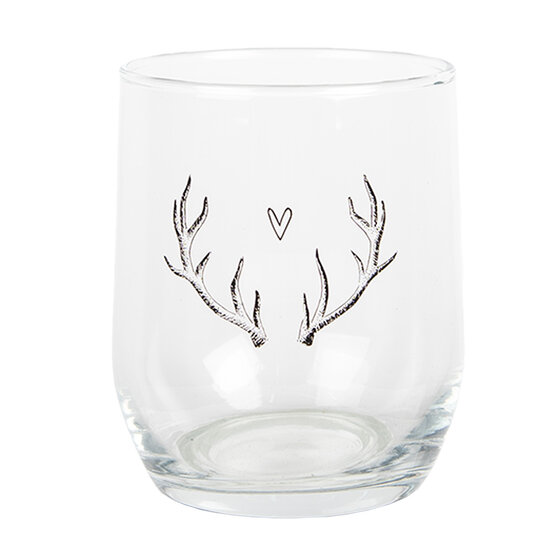 Clayre & Eef | Waterglas Trasparant ø 8x9 cm / 300 ml | NWVGL0002