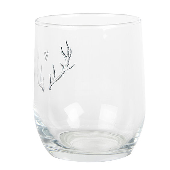 Clayre & Eef | Waterglas Trasparant ø 8x9 cm / 300 ml | NWVGL0002