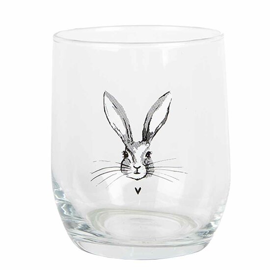 Clayre & Eef | Waterglas Trasparant ø 8x9 cm / 300 ml | RUBGL0001