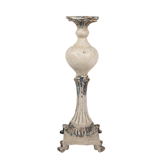Clayre & Eef | Kandelaar Beige Bruin 14x14x40 cm | 6MG0056
