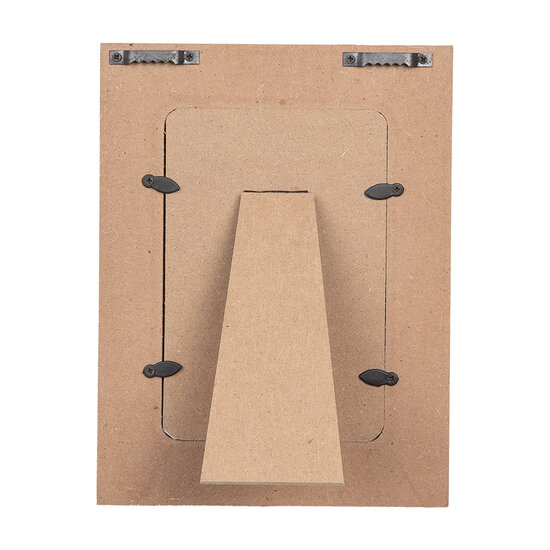 Clayre & Eef | Fotolijst Bruin Wit 16x3x21 cm / 10x15 cm | 2F1224