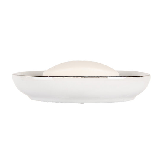 Clayre & Eef | Zeepbakje Wit 14x11x3 cm | 6CE1999