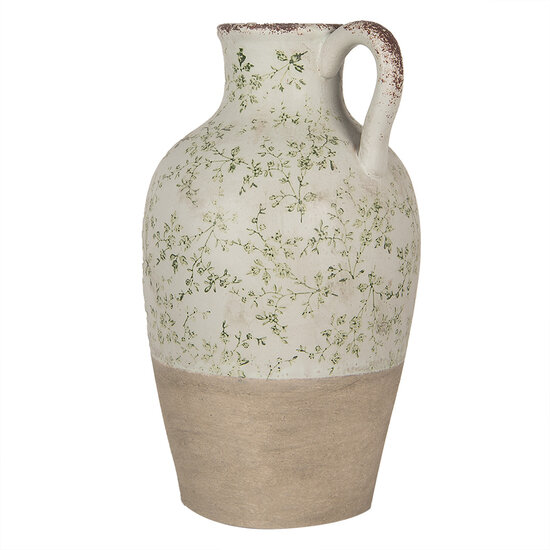 Clayre & Eef | Decoratieve Schenkkan Beige Groen ø 30x50 cm | 6CE1926