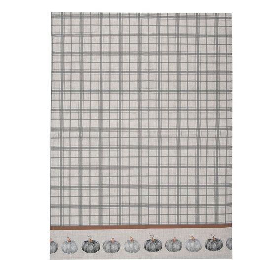 Clayre & Eef | Theedoek Grijs Beige 50x70 cm | CSP42-1