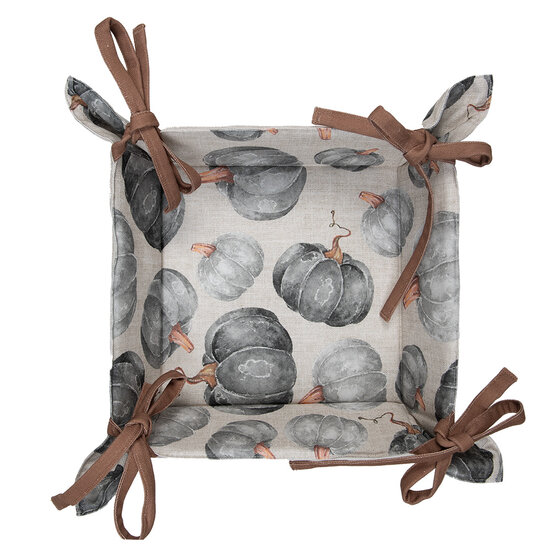 Clayre & Eef | Broodmand Grijs Beige 35x35x8 cm | CSP47