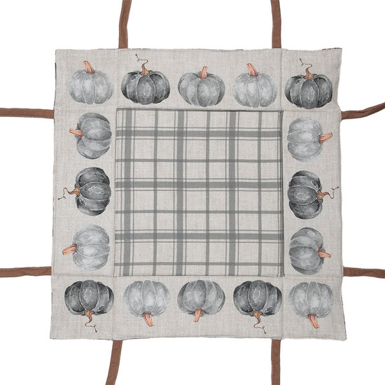 Clayre & Eef | Broodmand Grijs Beige 35x35x8 cm | CSP47
