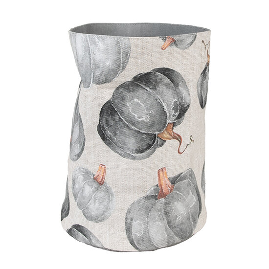 Clayre & Eef | Broodmandje Grijs Beige ø 15x16 cm | CSP50