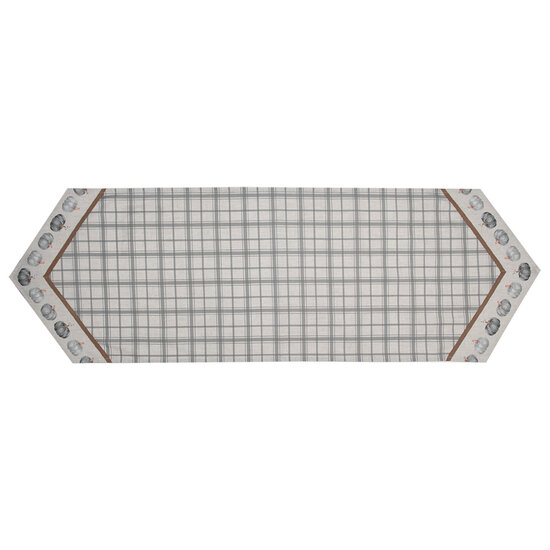 Clayre & Eef | Tafelloper Grijs Beige 50x160 cm | CSP65