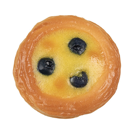 Clayre & Eef | Decoratie koekje Bruin Geel ø 8x4 cm | 65984