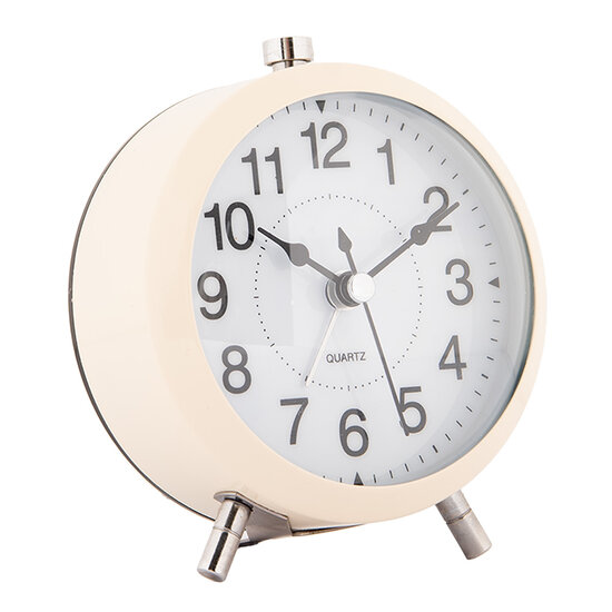 Clayre & Eef | Wekker Analoog Beige 10x7x12 cm / 1xAA | 6AC0033BE