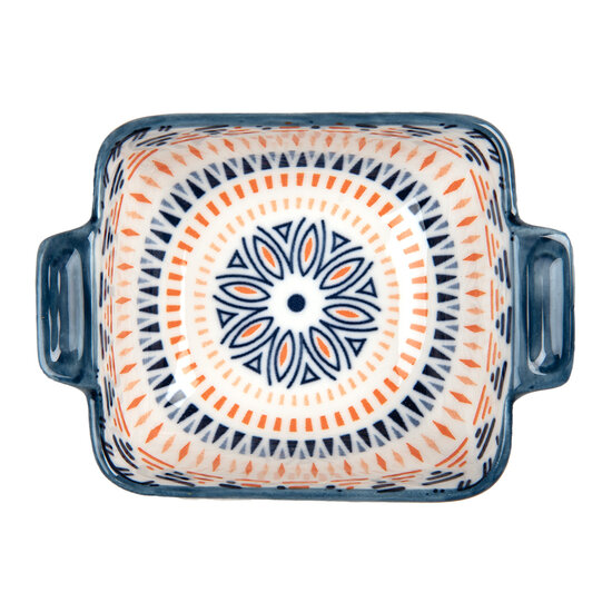 Clayre & Eef | Soepkom Wit Blauw 11x8x4 cm / 75 ml | 6CEBO0185