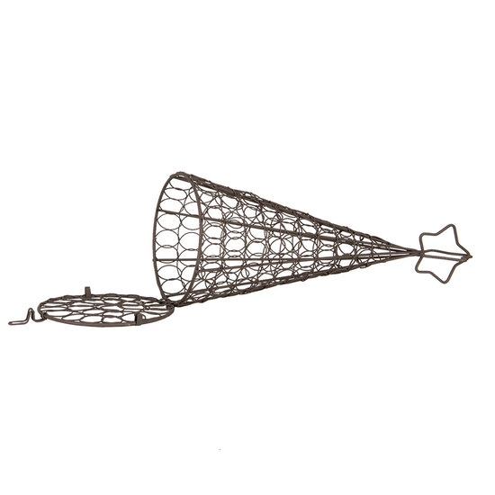 Clayre & Eef | Kerstdecoratie Kerstboom Bruin ø 13x32 cm | 6Y5703