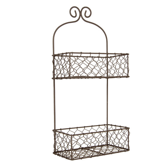 Clayre & Eef | Rek met manden Bruin 20x12x45 cm | 6Y5710