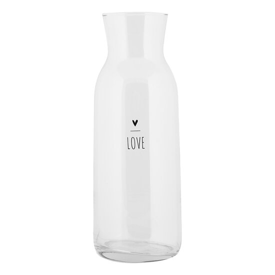 Clayre & Eef | Karaf Transparant ø 9x25 cm / 1000 ml | BHSGL0001