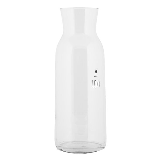 Clayre & Eef | Karaf Transparant ø 9x25 cm / 1000 ml | BHSGL0001